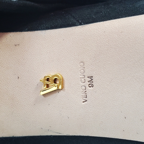 NWT$695 Veronica Beard Suede Dali Knee High Stiletto Heeled Boots in Black Sz 9 - Picture 15 of 16